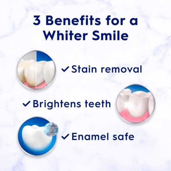Crest 3D White Advanced Glamorous White Teeth Whitening Toothpaste, 3.3 oz, Pack of 3 - Image 5