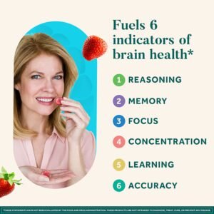 NEURIVA Plus Brain Supplement for Memory,Focus & Concentration 50ct Strawberry Gummies