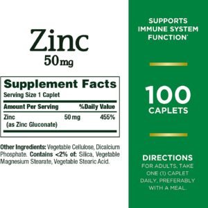 Nature's Bounty zinc 50mg