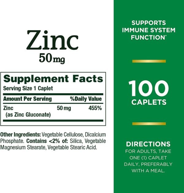 Nature's Bounty zinc 50mg