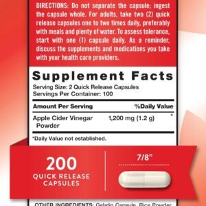 Nature's Truth Apple Cider Vinegar Capsules