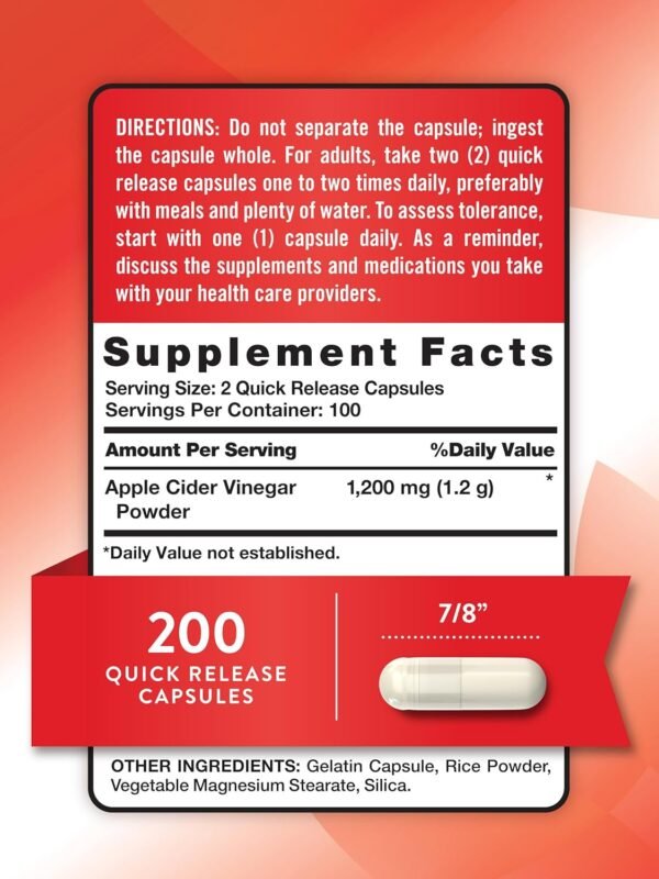Nature's Truth Apple Cider Vinegar Capsules