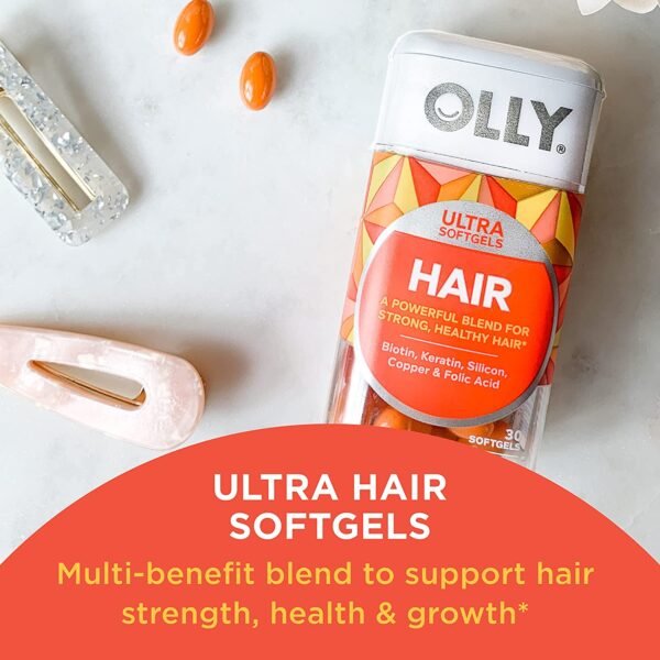 OLLY Ultra Strength Hair 60 Softgels