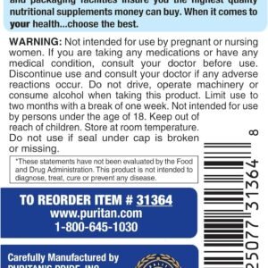 Puritan's Pride Premium Super Strength Melatonin 10mg Sleep Aid 120 Capsules