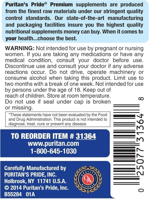 Puritan's Pride Premium Super Strength Melatonin 10mg Sleep Aid 120 Capsules