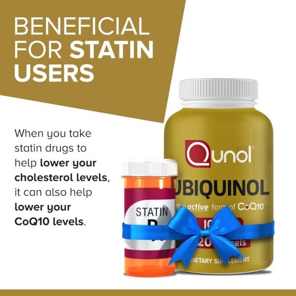 Qunol Ubiquinol CoQ10 200mg 60 Softgels, Ubiquinol
