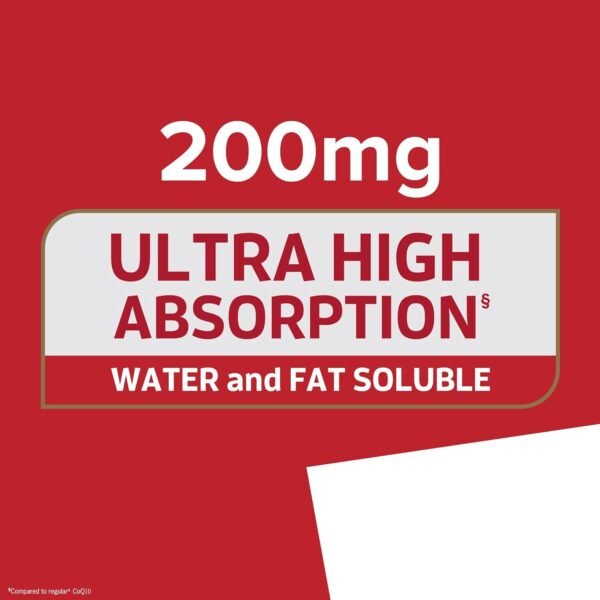 Qunol CoQ10 200mg 60 Softgels, Ultra CoQ10