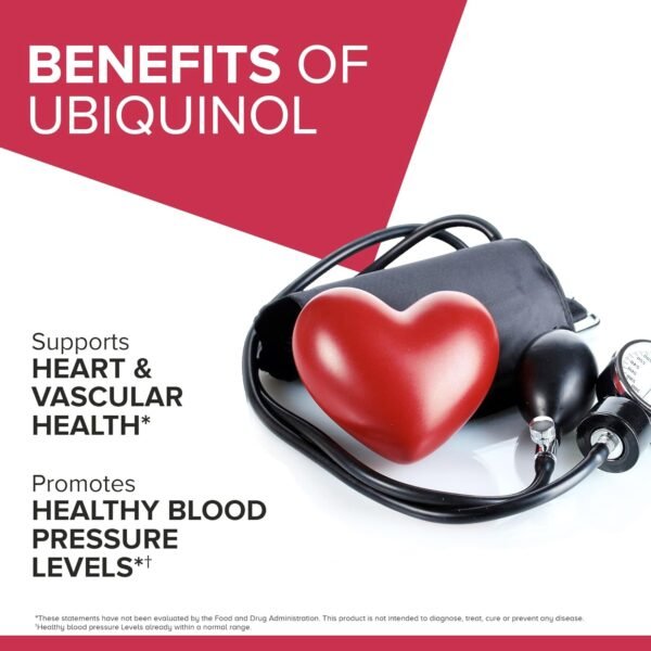 Qunol Mega Ubiquinol CoQ10 100mg Softgels