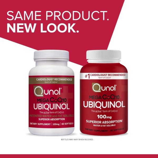 Qunol Mega Ubiquinol CoQ10 100mg Softgels