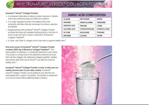 Trunature Verisol Collagen Powder 2,500 mg