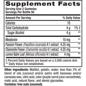 Vitafusion Max Strength Melatonin Gummy 10mg 100 Gummies
