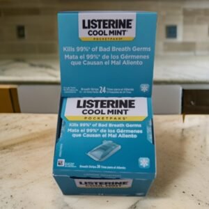 Listerine Cool Mint PocketPaks Cool Mint, 24-Strip Pack, 1 or 3 Packs