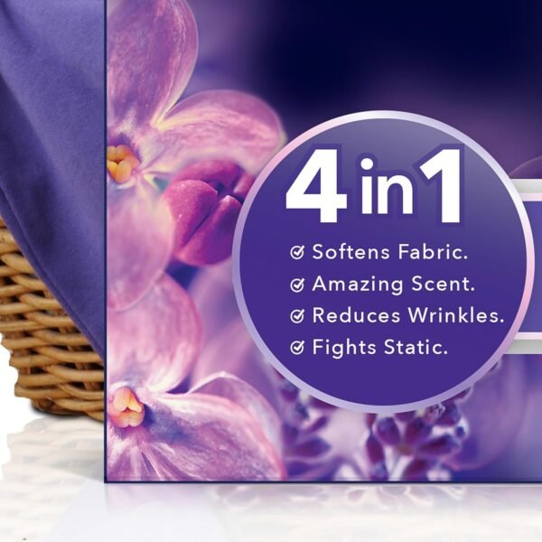 Downy Infusions Mega Dryer Sheet Lavender and Vanilla Bean
