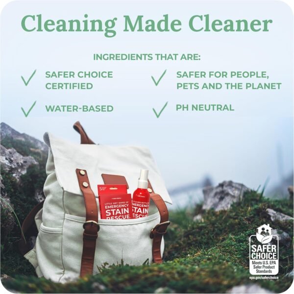 Stain removal with bag
