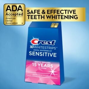 Crest 3D Whitestrips Sensitive At-Home Teeth Whitening Kit
