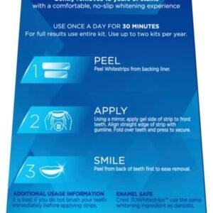 Crest 3D Whitestrips Sensitive At-Home Teeth Whitening Kit