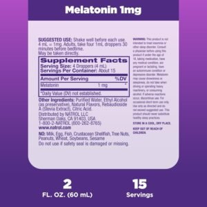 Natrol Liquid Melatonin 1mg