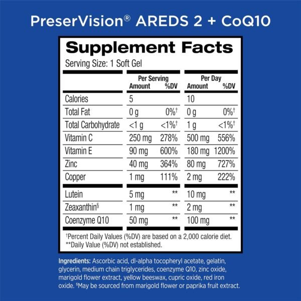 PreserVision AREDS 2 Eye Vitamins with CoQ10