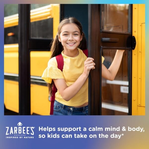 Zarbee's Children's Calm Gummy, Supports a Calm Mind & Body for Kids Ages 5+ - Image 5